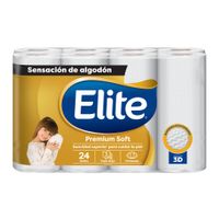 Papel Higiénico Premium ELITE Soft Triple Hoja Paquete 24un
