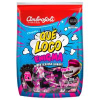 Caramelos de Goma Que Loco Enigma Pinta Lenguas AMBROSOLI Bolsa 24x9g