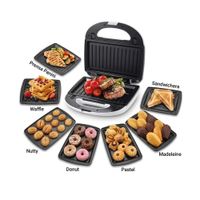 Sandwichera Y Waflera Morley SAN-777IN Placas Intercambiables 7 En 1 1500w