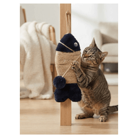 Rascador Para Colgar Con Juguete Interactivo Para Gatos - Azul oscuro