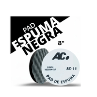 PAD DE ESPUMA NEGRO CON VELCRO 8-AC