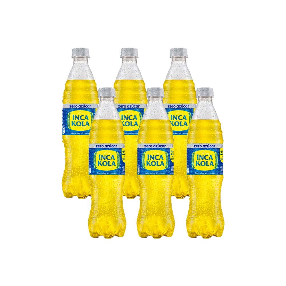 Gaseosa sin Ázucar INCA KOLA Botella 600ml x 6un