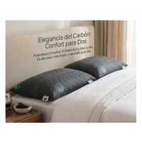 PACK DE ALMOHADAS GEMELAS CARBON ACTIVADO PREMIUM  TAMAÑO 2 PLAZAS