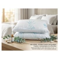 PACK DE ALMOHADAS GEMELAS AROMATICA EUCALIPTO PREMIUM  TAMAÑO 2 PLAZAS