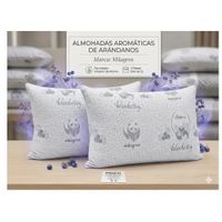 PACK DE ALMOHADAS GEMELAS AROMATICA ARANDANOS PREMIUM  TAMAÑO 2 PLAZAS