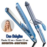 Combo Babyliss Plancha Pro Nano Titanium 32mm con Rizador Pro Nano Titanium 25mm