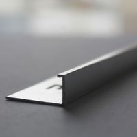 Perfil de Aluminio L Brillante 12mm x 2.40m Euroborde