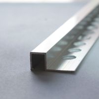 Perfil de Aluminio Cuadrado 10mm x 2.40m Euroborde