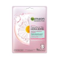 Mascarilla facial de tela Garnier Skin Active Hidra Bomb calmante