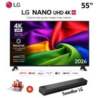 TELEVISOR SMART TV LG 55 4K ULTRA HD 55NU800BPSB con Soundbar LG