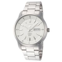 Reloj Seiko 5 SNKP09 Automatico Fecha Acero Inoxidable Dial Blanco