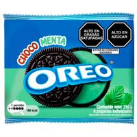 Galletas OREO Choco Menta Paquete 6un