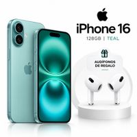 Iphone 16 128gb chip fisico color teal mas regalos