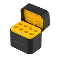 Estuche Cargador Inteligente de Baterías AAA Litio 1.5V Beston 8 Ranuras USB-C Carga