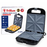 Sandwichera 4 Panes Trillium TX-S252 Negro-2500W