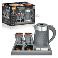 Hervidor Eléctrico RAF R.7924 1500W - Diseño Moderno  2 Tazas de Loza - Calienta Agua Rápido