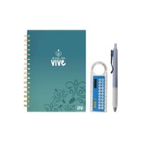 Pack Ingenial Vive - agenda diaria infinita y regla calculadora y lapicero