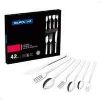 Set de Cubiertos Tramontina Malibu Acero Inoxidable 42 Pzas