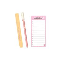 Set Magenta - lista de comprasy lapicero y resatador