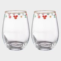 Set 2 Vasos Redondos 550 ml Navidad Disney