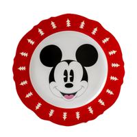 Plato Irregular Mickey 26,5 cm Navidad Disney