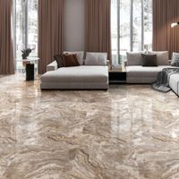 Piso Cerámico Marmolizado Calcom Andria Grey 59x59cm 1.75m2 Celima