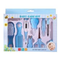 BABY CARE CON TERMOMETRO  10 PCS AZUL
