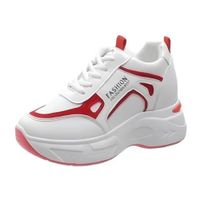 Zapatillas Urbanas Mujer PU con Taco Oculto