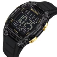 Reloj Naviforce Hombre 6106 Silicona Negro Dorado