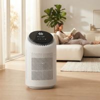 Purificador de aire con deshumedecedor 1L por dia tanque 700mL temporizador modo sleep boton táctil