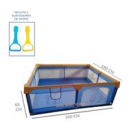 Corral de Juegos 180 x 200 Incluye 2 Sujetadores Diseño osito