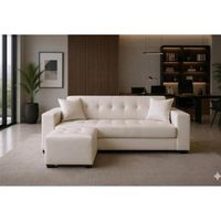 Juego de Sala Illari Ivory  Puff de Regalo