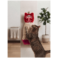 Rascador Colgante En Forma de GatoCon Juguete Interactivo Para Gatos - Rojo