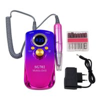 Torno Eléctrico Recargable para Manicure SG702 Fucsia