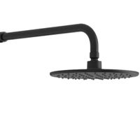 Cabeza de Ducha circular Negro 8 pulgadas con brazo Fratelli 0040010471