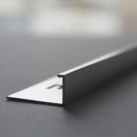 Perfil de Aluminio L Brillante 10mm x 2.40m Euroborde
