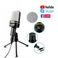 Micrófono Condensador Profesional Pc Laptop Celular Youtuber