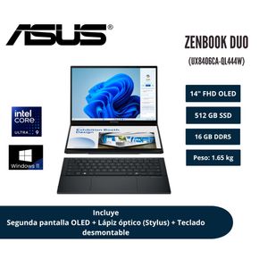 Asus ZenBook Duo 14 Core Ultra 9 285H 16GB RAM 512GB