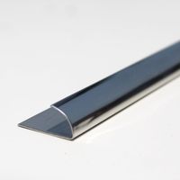 Perfil de Aluminio Curvo Brillante 12mm x 2.40m Euroborde