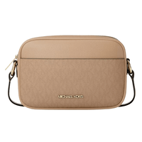 CARTERA CROSSBODY MICHAEL KORS JET SET TRAVEL SMALL SIGNATURE - CAMEL