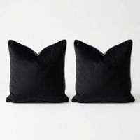 Set Dúo Negro Ónix Signature 50x50 cm