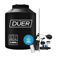 Tanque de Agua Negro 1100 Lt + Kit de Acc Duer