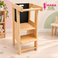 Torre de Aprendizaje Montessori 4 en 1  de Madera Pino