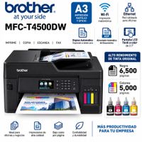 Impresora Brother MFC-T4500DW A3 Multifuncional Wifi Ethernet