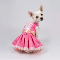 VESTIDO ROSADO DULCE Y LACE COLOR ROSADO TALLA XXL