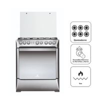 Cocina de Pie a Gas INDURAMA 6 Quemadores Galicia Croma