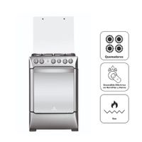 Cocina de Pie a Gas INDURAMA 4 Quemadores Florencia Croma