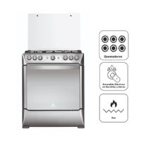 Cocina de Pie a Gas INDURAMA 6 Quemadores 30"" Parma Zafiro Croma
