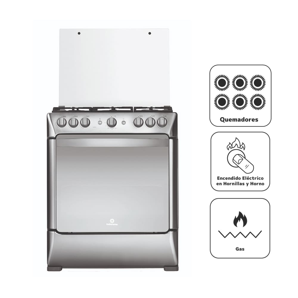 Cocina Indurama Parma Zafiro Croma 6 Quemadores