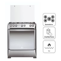 Cocina de Pie a Gas INDURAMA 5 Quemadores Firenze Croma